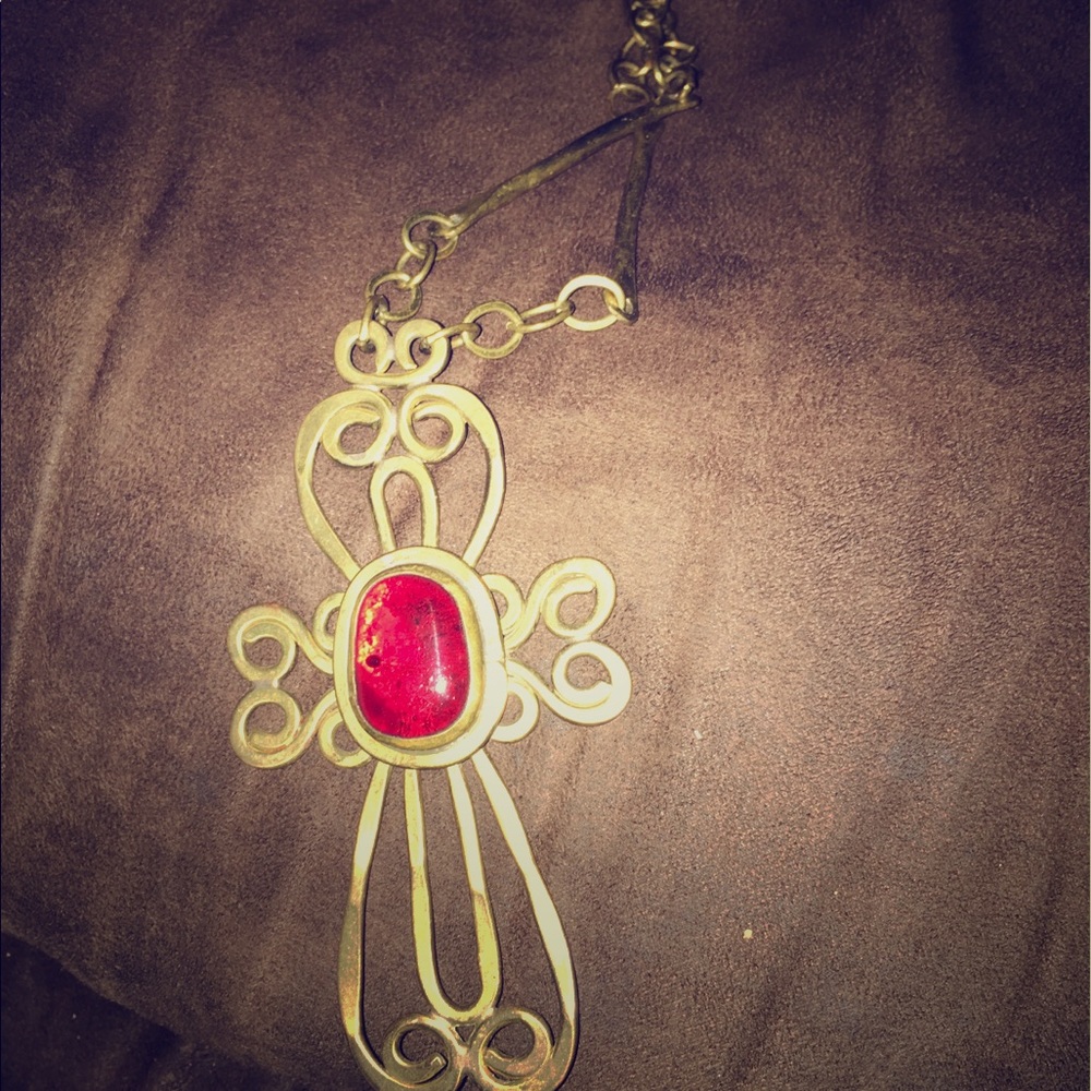 Vintage cross necklace